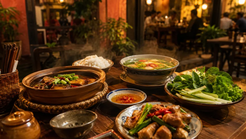 Khu bàn ngoài sân